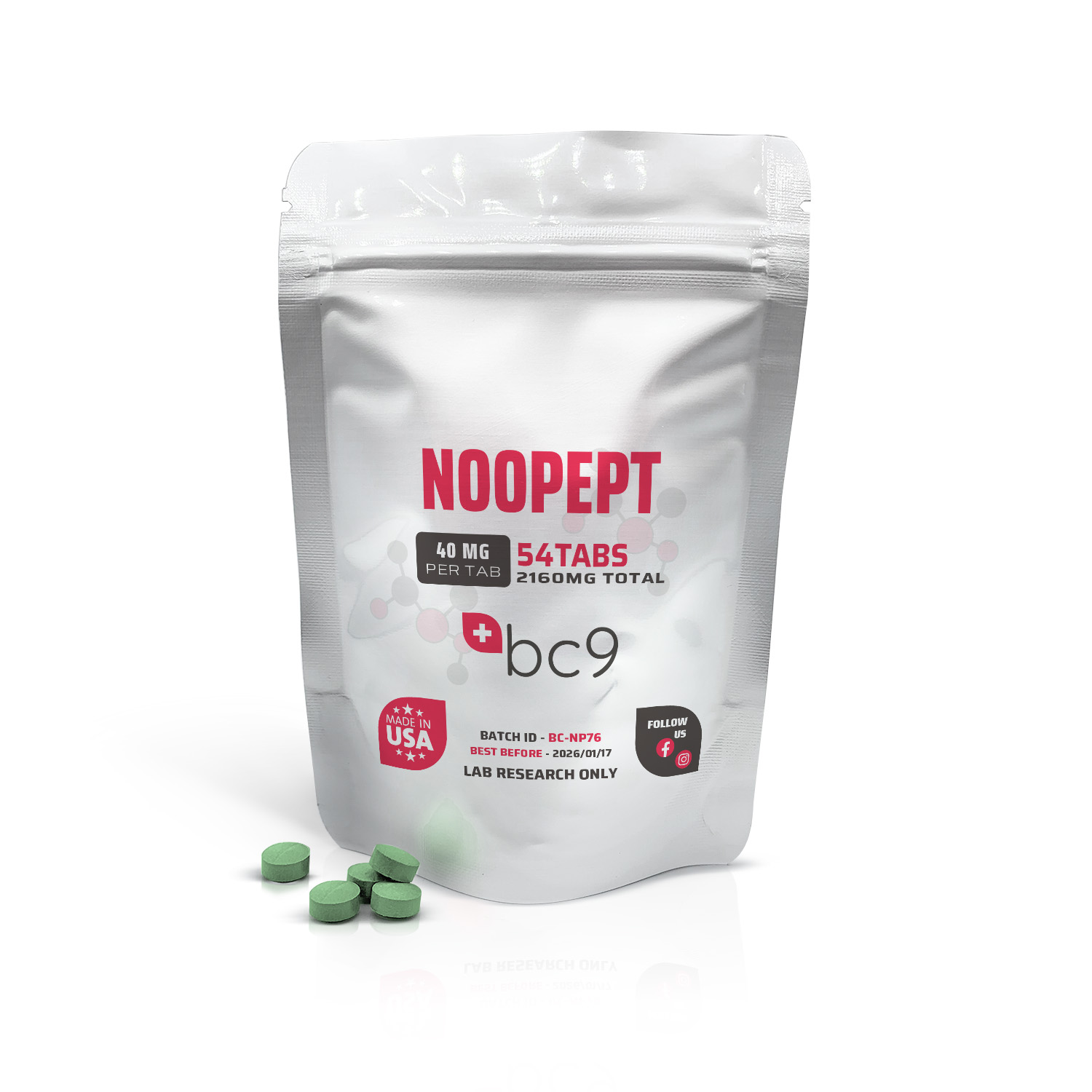 Noopept 40mg Tablets