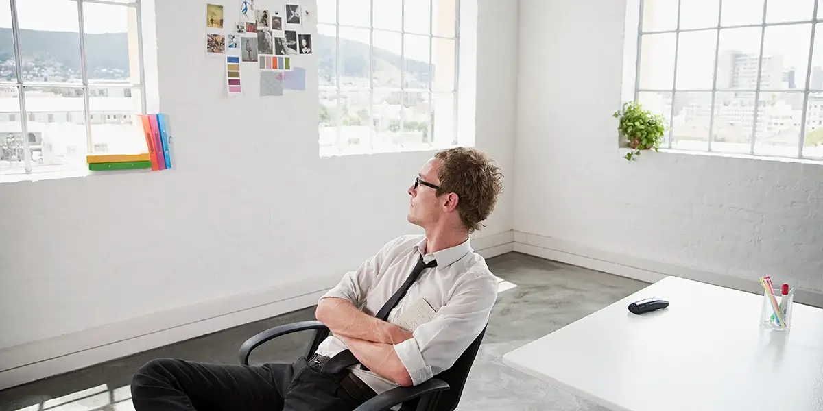 a man sitting in a chair
