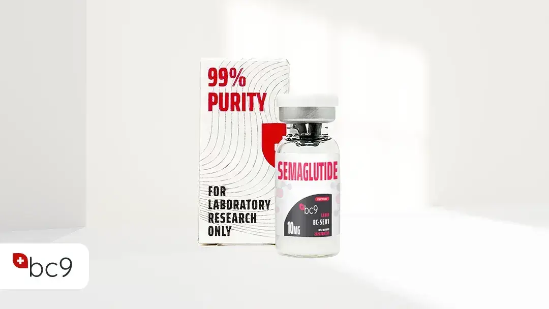 "Bottle of Semaglutide research product used in laboratory studies – labeled for non-human use only
